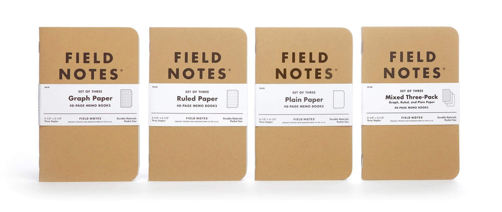 Field Notes | Original Kraft Notebook 3 pack - Mission Leather Co
