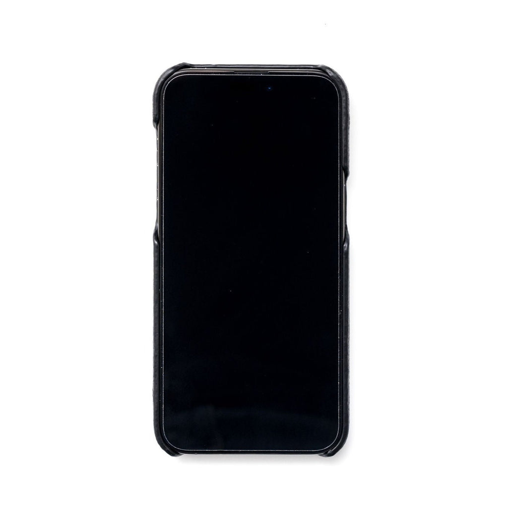 Milled Leather iPhone Case (Black) - Mission Leather Co
