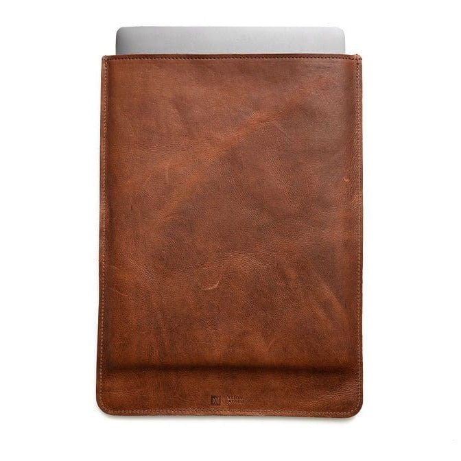 Leather MacBook Sleeve | Vertical - Mission Leather Co