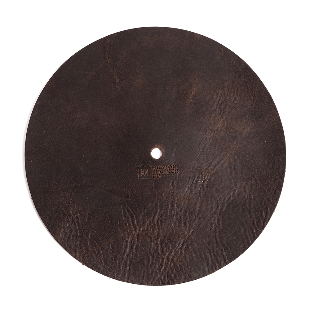 Turntable Leather Mat / Slipmat Black #1722